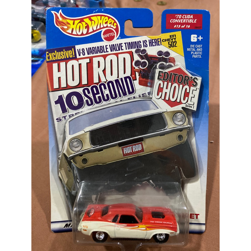 Hot Wheels Editor’s Choice 70 Hemi Cuda Convertible Shopee Malaysia