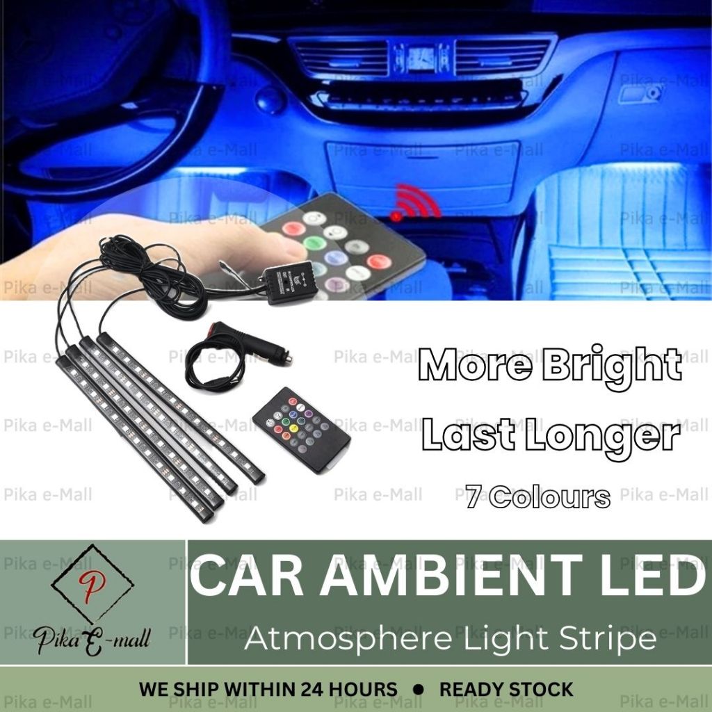 Car RGB LED Strip Light Ambient Lighting for Car Interior Light Ambient ...