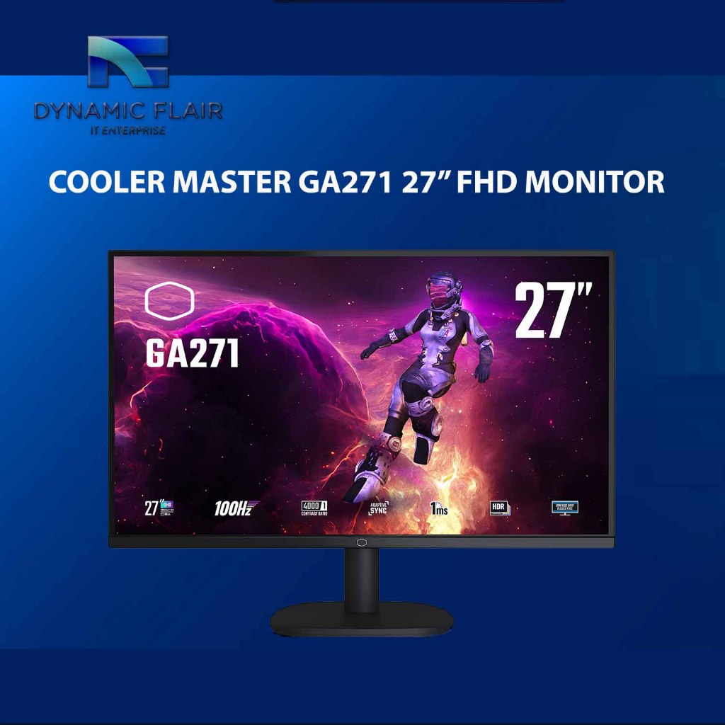 Cooler Master GA271 27" 2K WQHD 100Hz Gaming Monitor (VA, 2K QHD, 100Hz