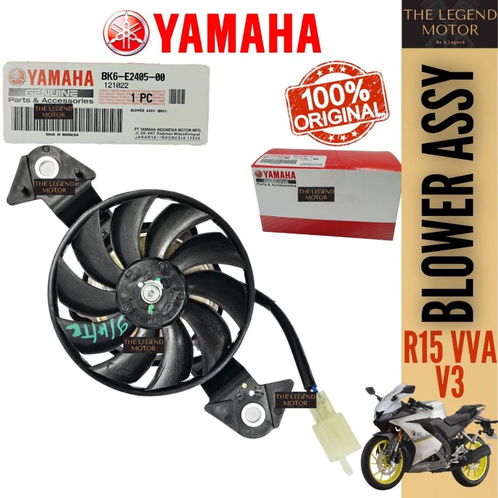 R15 VVA V3 YZF155 YZR 155 Blower Assy Radiator Fan Coolant Tank Kipas Tangki Ori Air BK6E2405