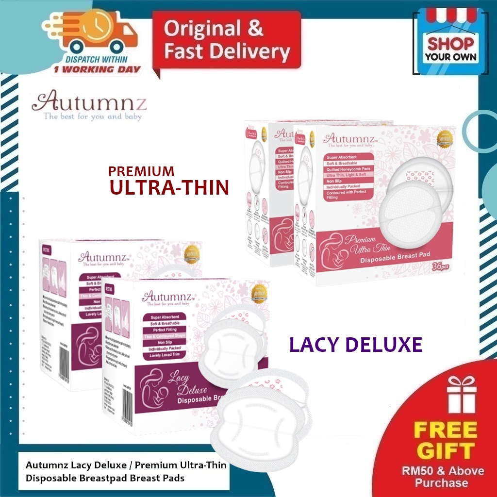 Autumnz LACY Deluxe Disposable Breast Pads 36pcs