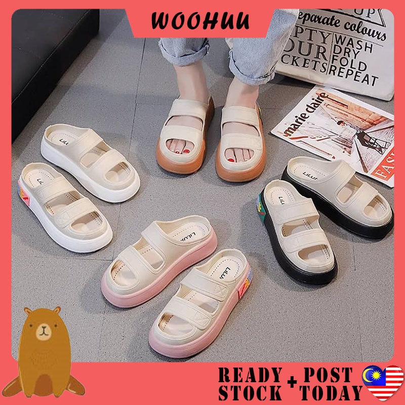 READY STOCK WOOHUU sandals women Kasut Wanita Shoes Perempuan | Shopee ...