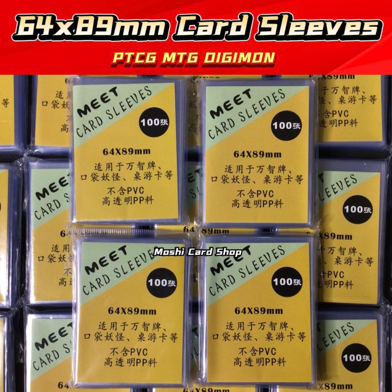 Standard Size Inner Sleeves 35pt 100 Pokemon & Yu-Gi-Oh Perfect Fit Card  Sleeves  64x89mm, Premium Protection For Trading Cards Dragon Shield