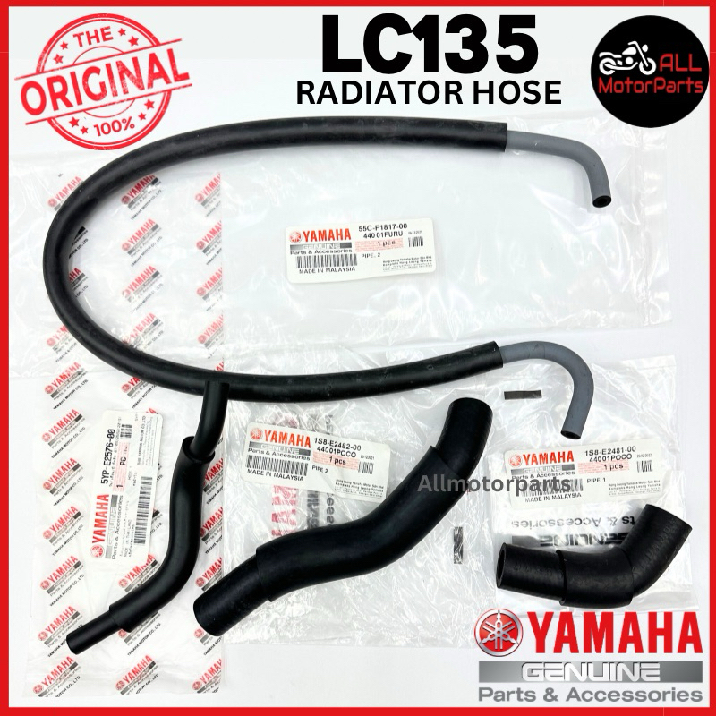 LC135 LC RADIATOR HOSE PIPE COOLANT TANK 1S8 E2481 E2482 F1817 5YP