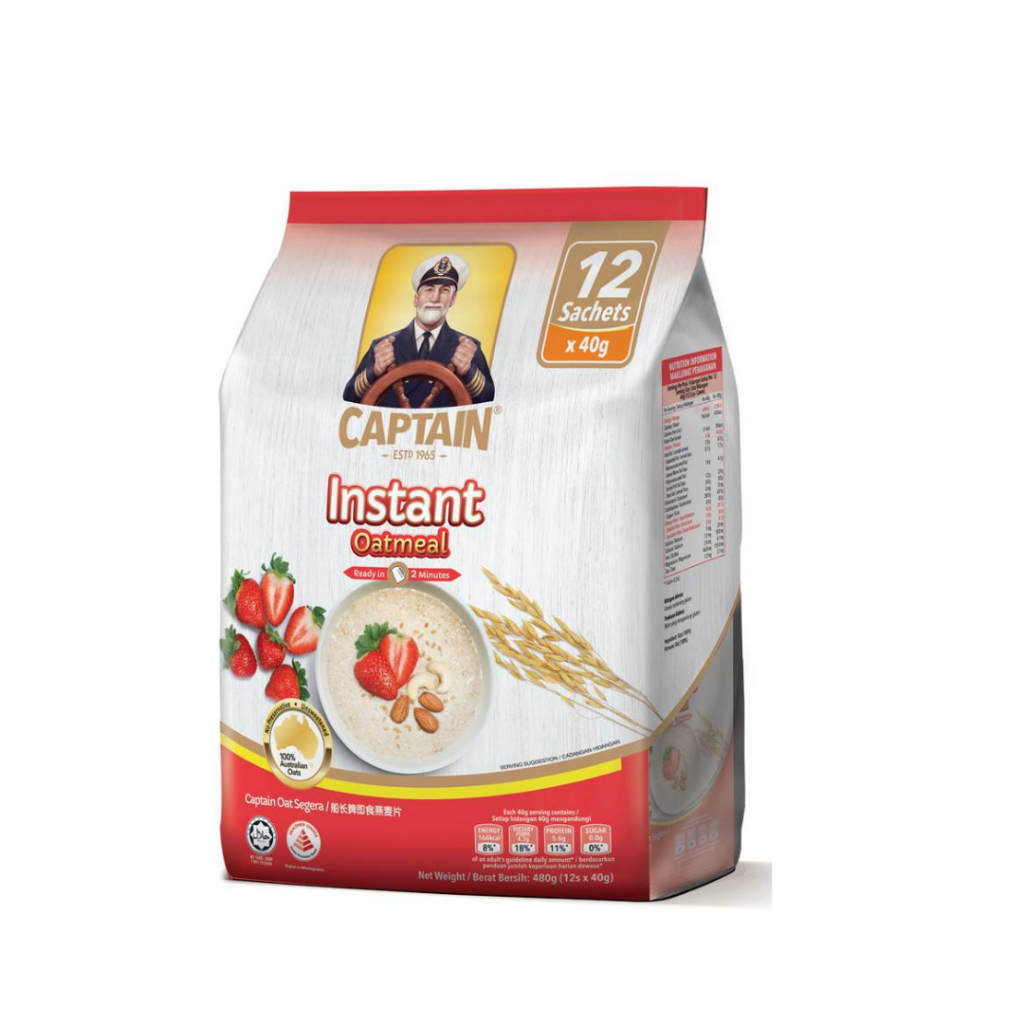 Captain Oats Instant Sachet (40g x 12 packets) | Shopee Malaysia