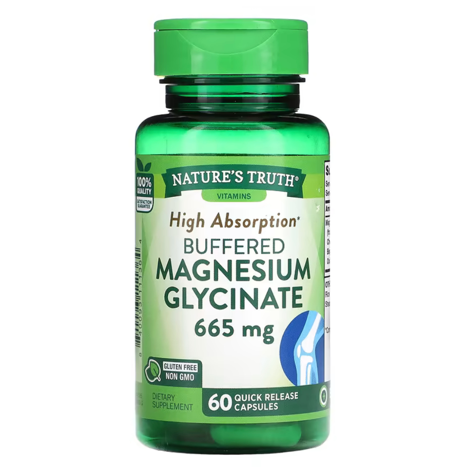 Nature's Truth, Buffered Magnesium Glycinate, High Absorption, 665 mg
