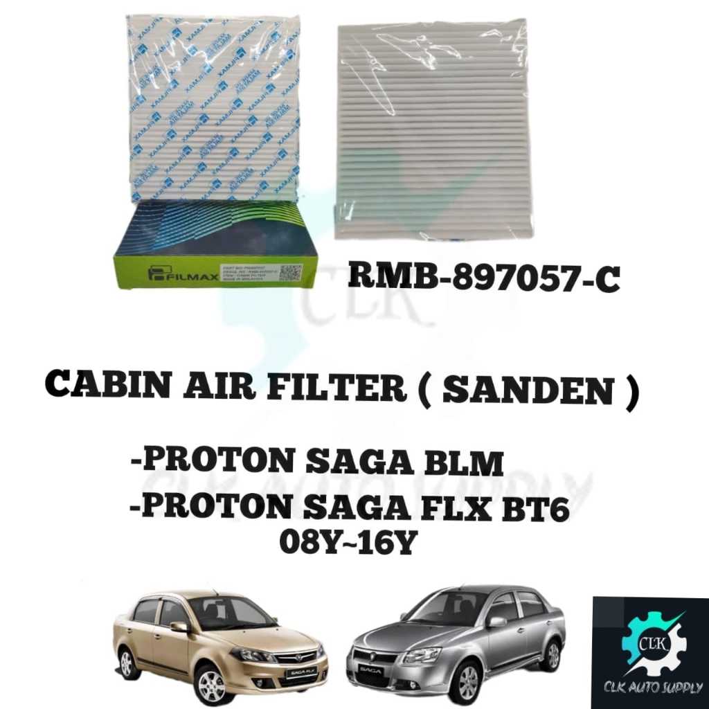 PROTON SAGA BLM FLX CABIN AIR COND FILTER SANDEN (PW 897057) Shopee