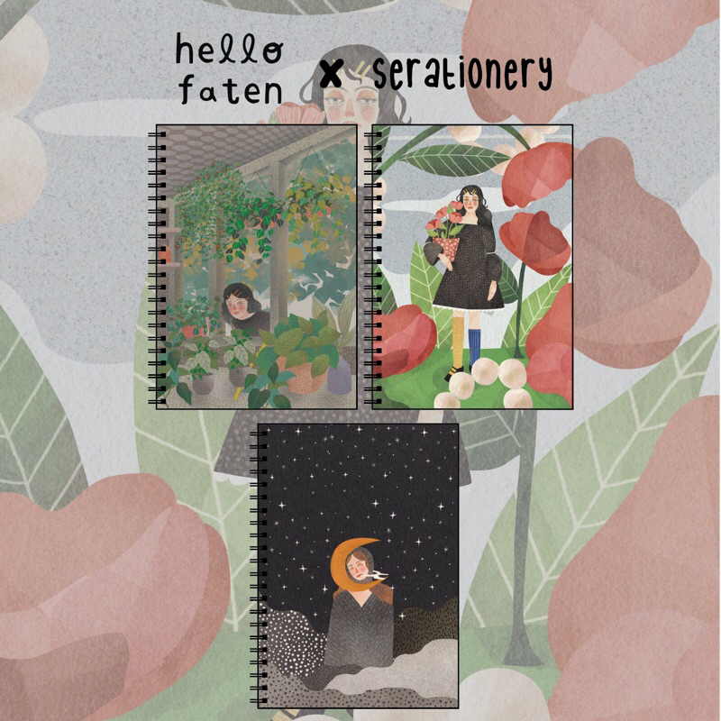 NOTEBOOK Monthly Artist Collab! hellofaten x serationery ! | Shopee ...