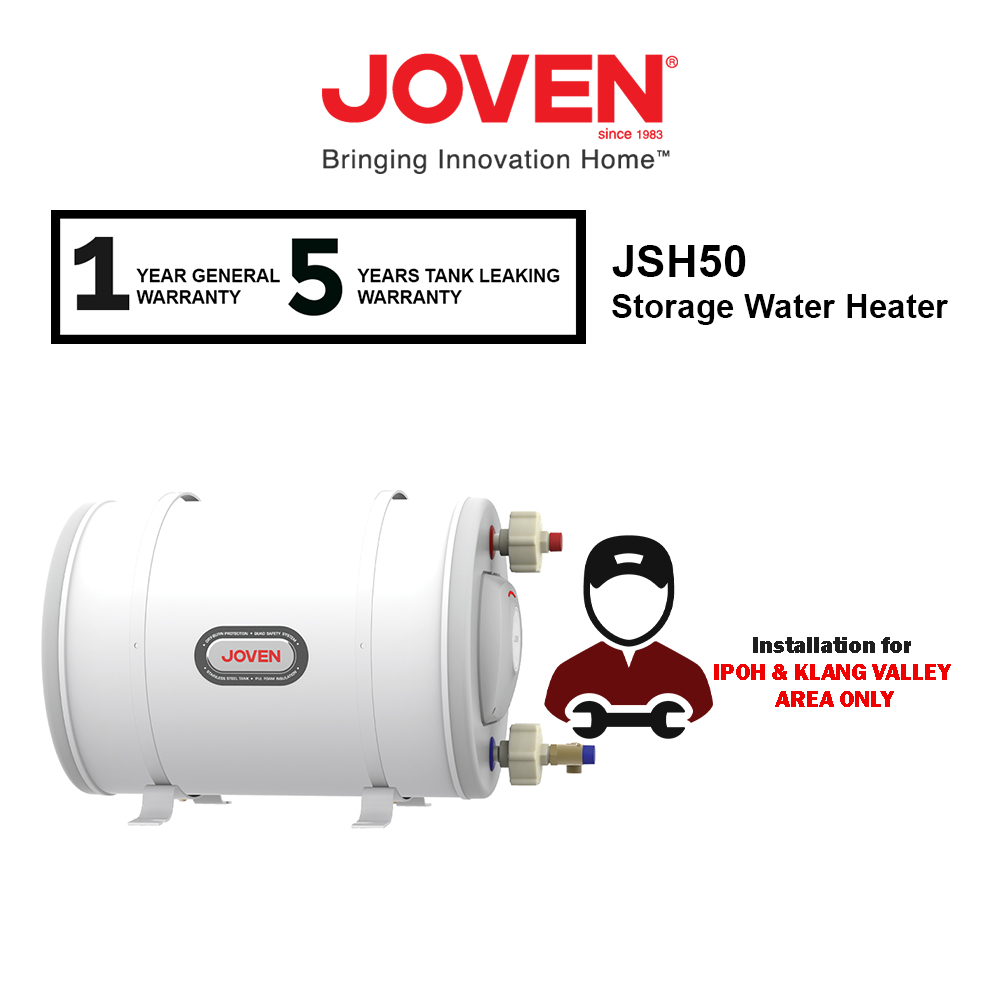Joven 50L Horizontal Multipoint Hot Water System JSH50 Storage Tank