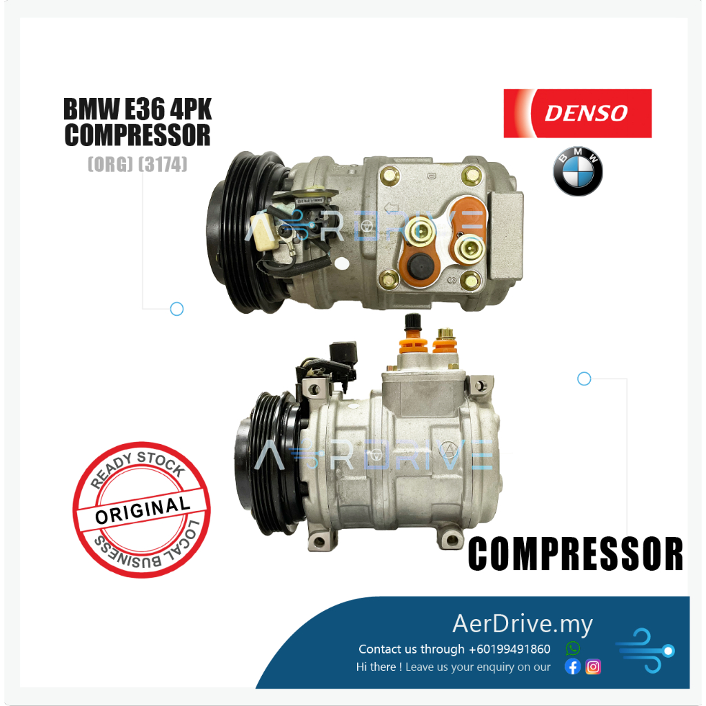 DENSO BMW E36 4PK Compressor 3174 (ORG) | Shopee Malaysia