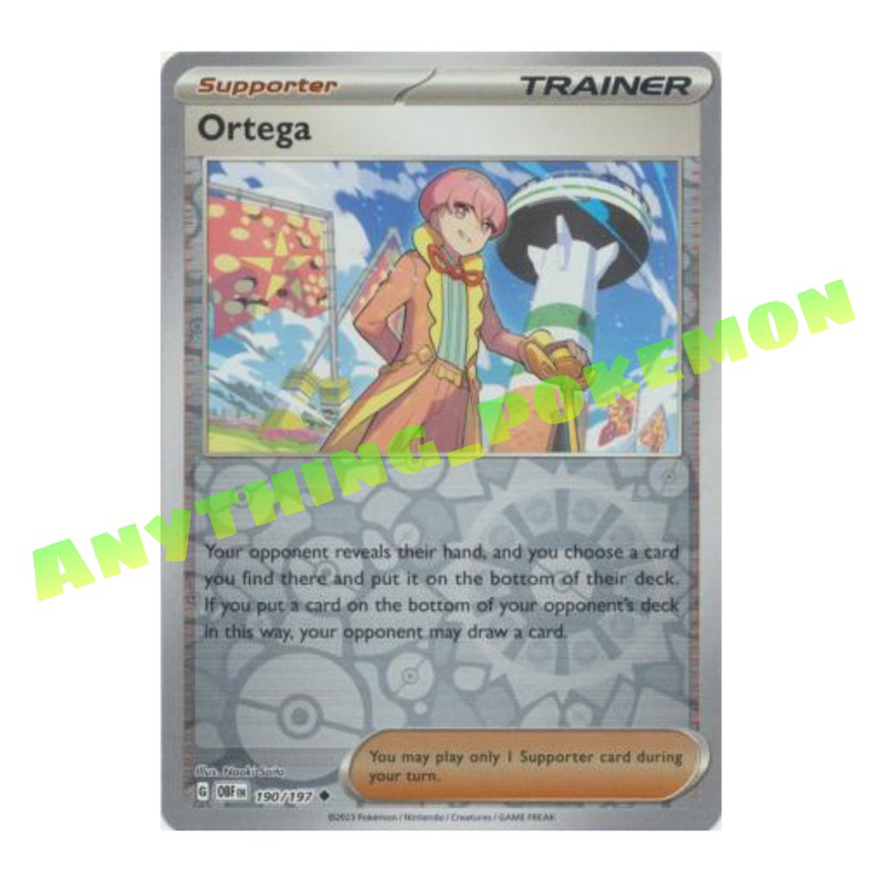 Pokemon Trainer Card - Ortega (190/197) - NORMAL/REVERSE HOLO -  Scarlet&Violet:Obsidian Flames Singles | Shopee Malaysia