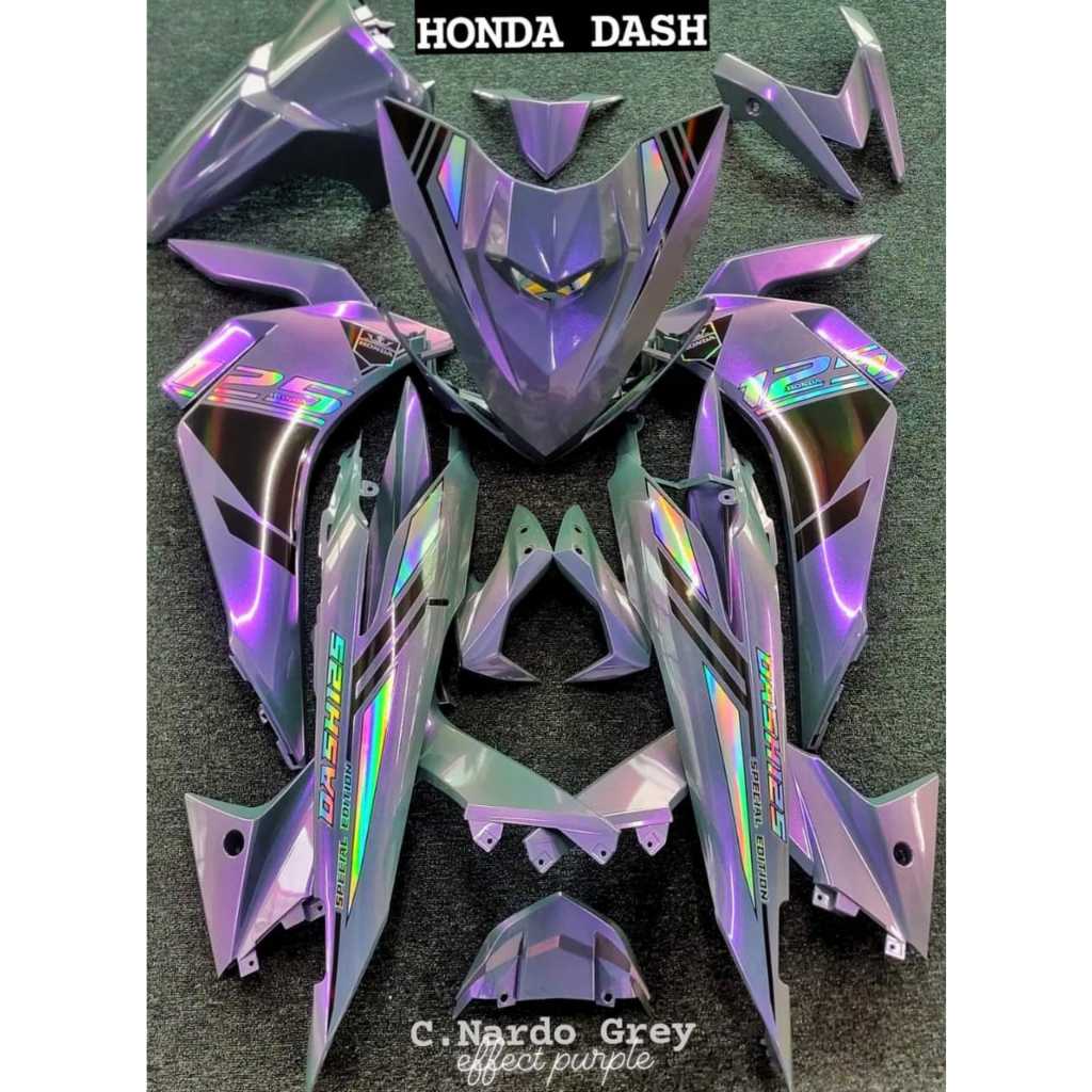 COVERSET FULL BODY SET HONDA DASH CHAMELEON NARDO GREY CHROME DESIGN ...