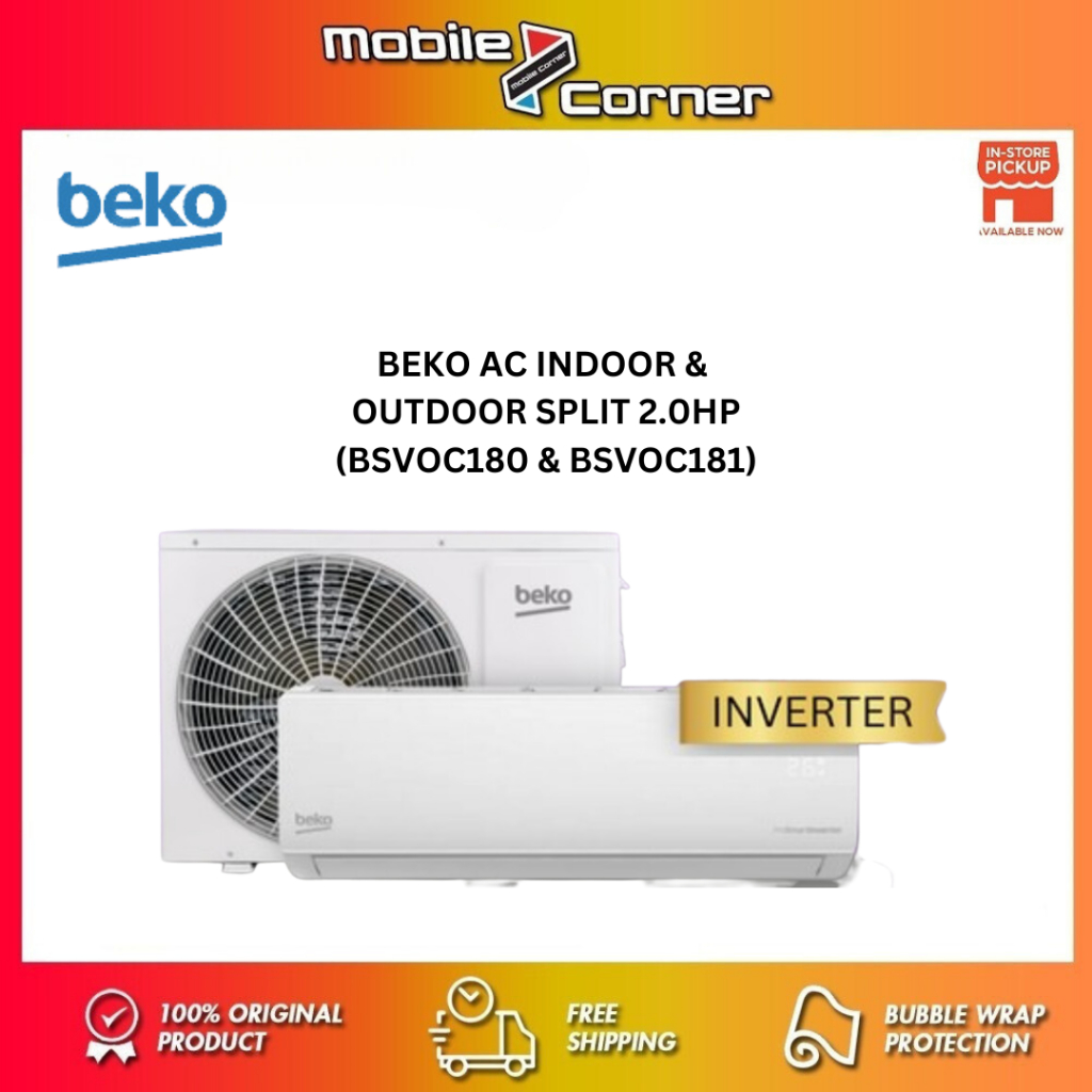 Beko Hp R Inverter Split Air Conditioner Bsvoc Bsvoc Star Cooling Energy