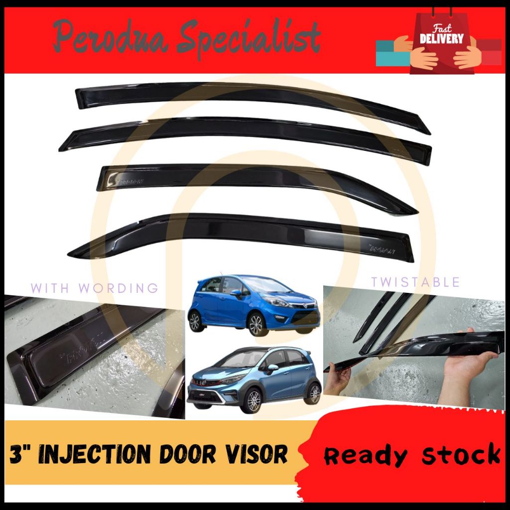 Proton Iriz 2016 - 2023 3 Inch Injection Door Visor Window Wind ...