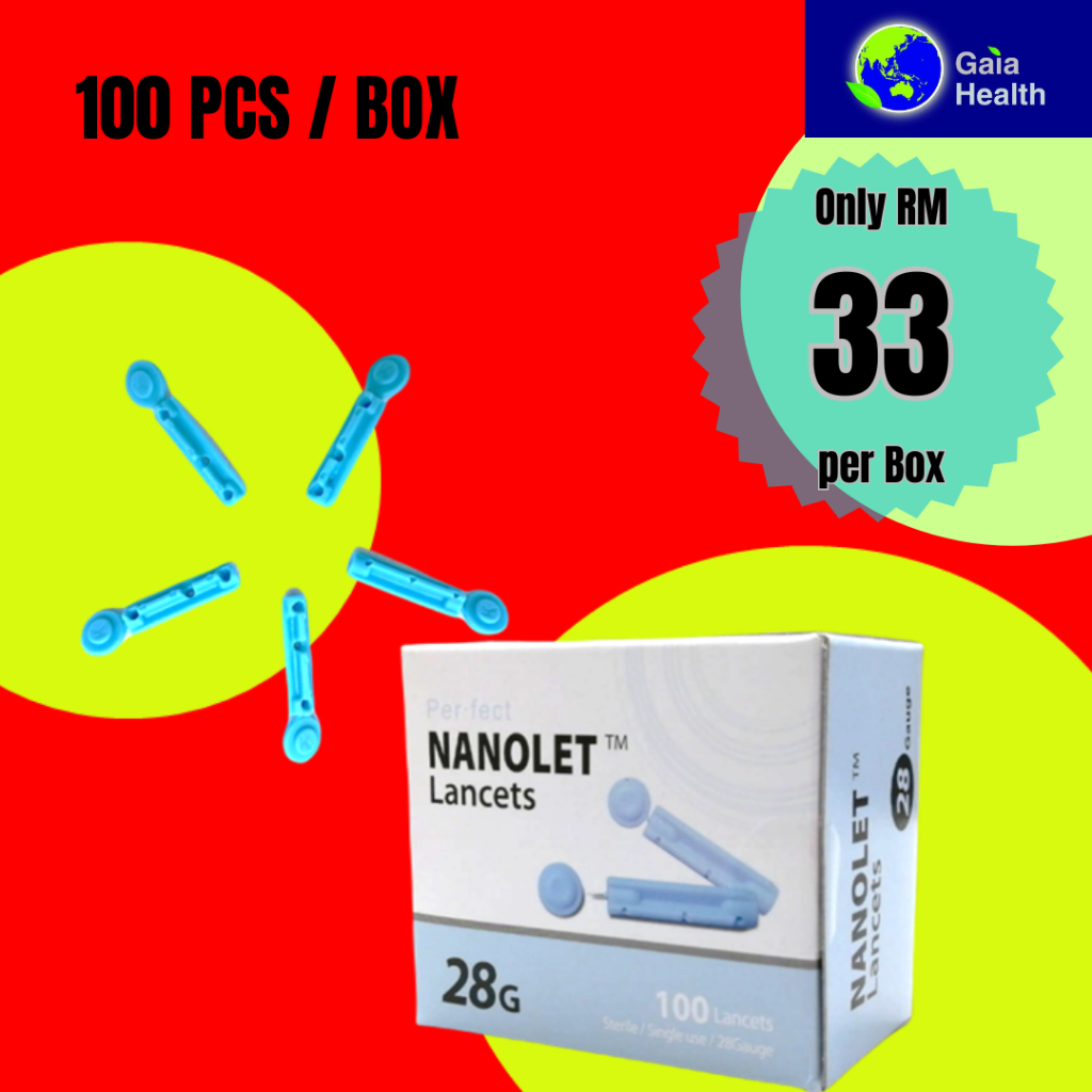 [READY STOCK] Gmate Lancets for Glucose Meter 100pcs Shopee Malaysia
