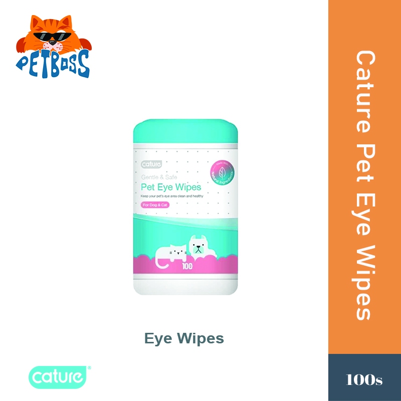 Cature Purelab Pet Eye Wipes 100 Sheets Shopee Malaysia