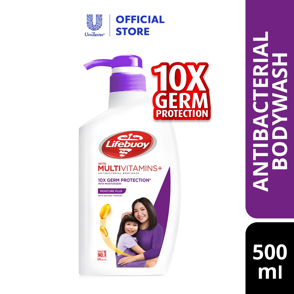 Lifebuoy Antibacterial Body Wash Moisture Plus 500ml Shopee Malaysia