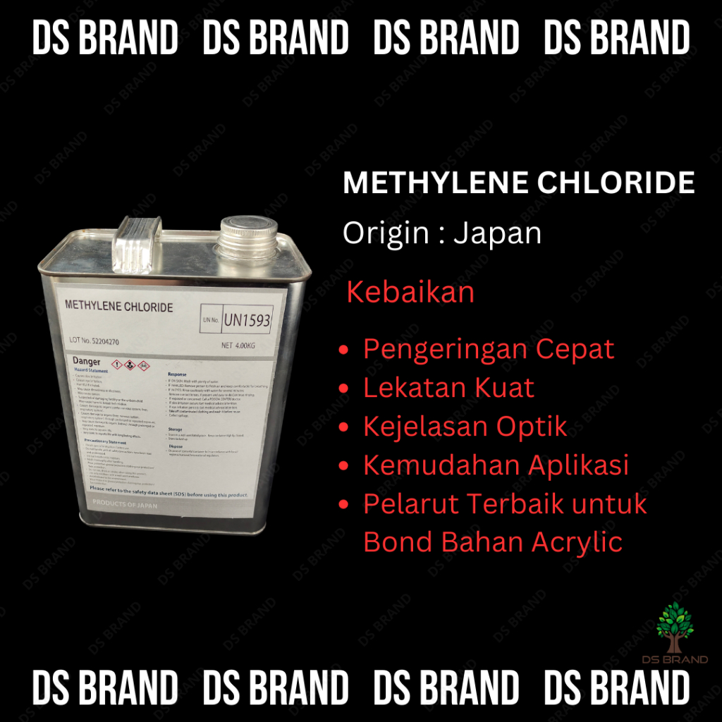Acrylic Glue Japan Origin / 4Kg / MC / Methylene Chloride / 4 Liter ...