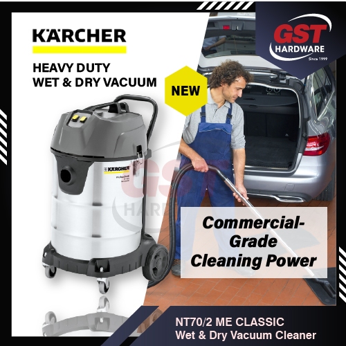 Karcher NT70/2 Vacuum Wet and Dry Heavy Duty Vacuum Cleaner Heavy Duty