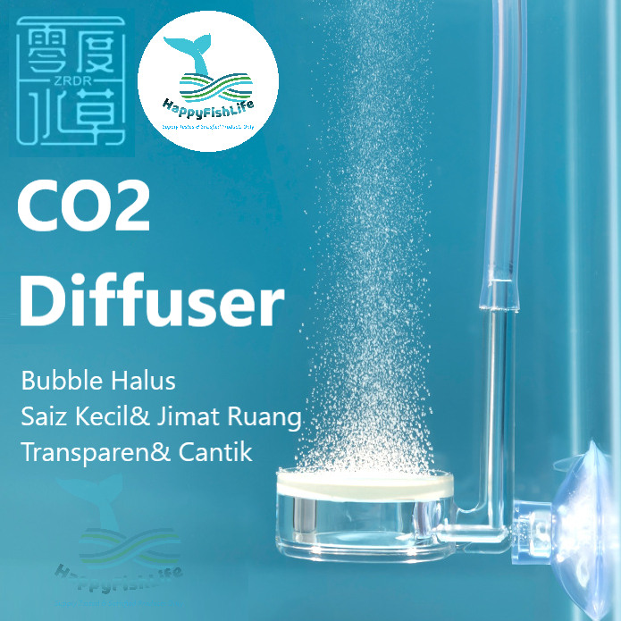 CO2 Diffuser Fine Nano Bubble Planted Tank Aquascape Tank New Design