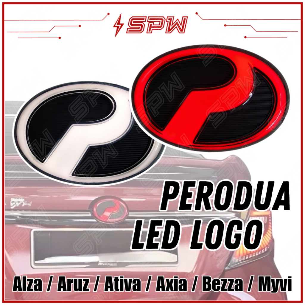 Perodua LED Logo Emblem DRL Daylight Myvi Alza Ativa Aruz Bezza Axia ...