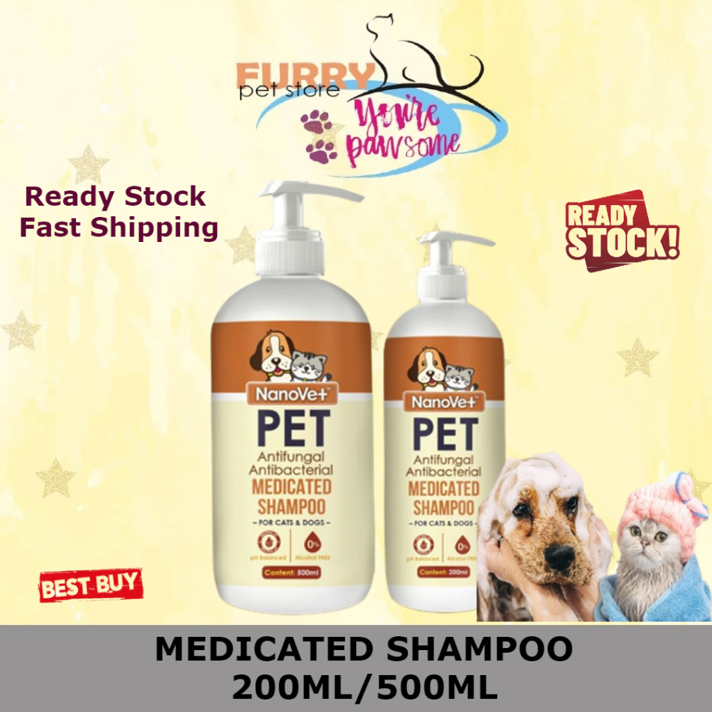 Nanovet ' Pet Medicated Shampoo ' for Cat and Dog ( 200ml/500ml ) Shopee Malaysia