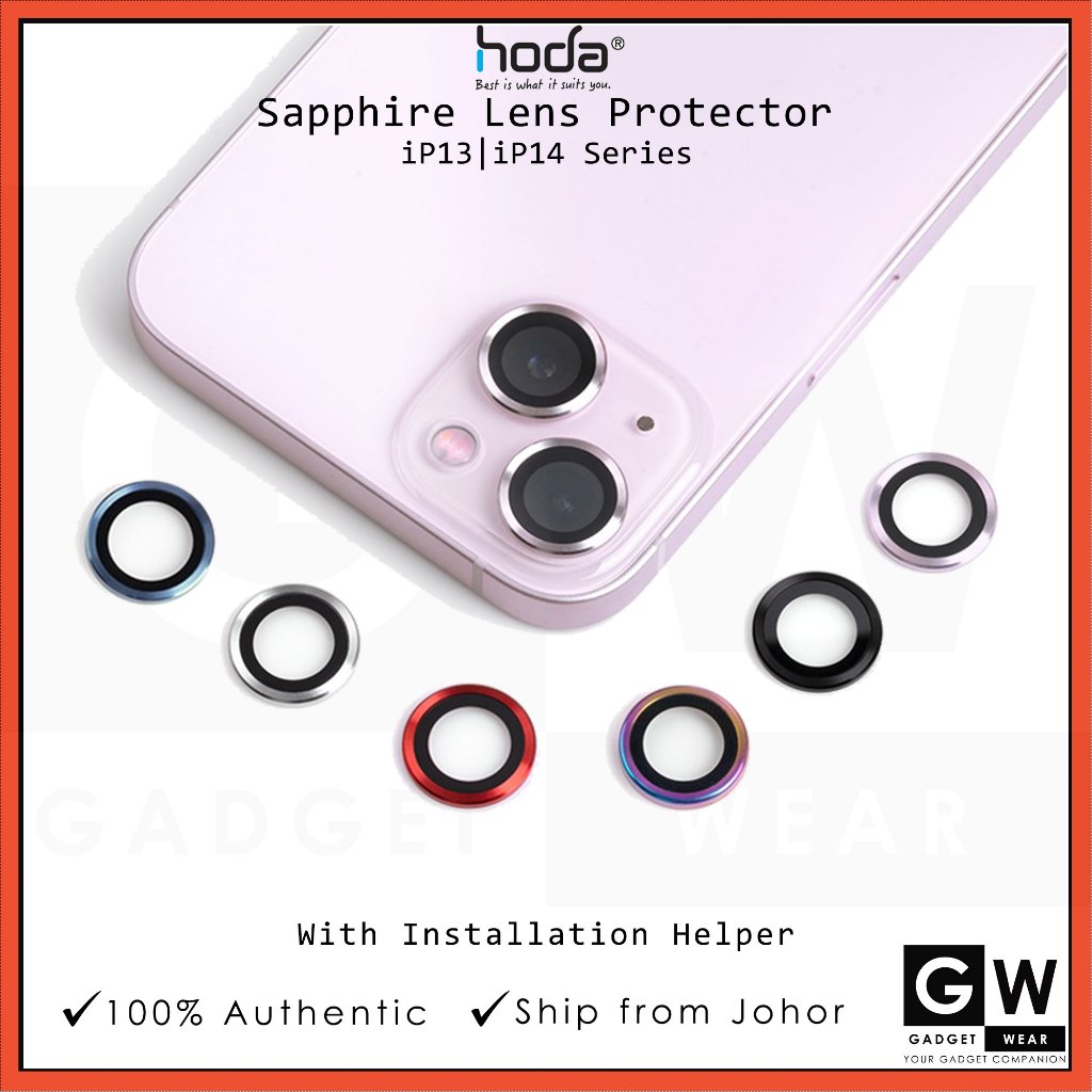 hoda Sapphire Lens Protector iphone 14 13 Pro Max Titanium, Alloy