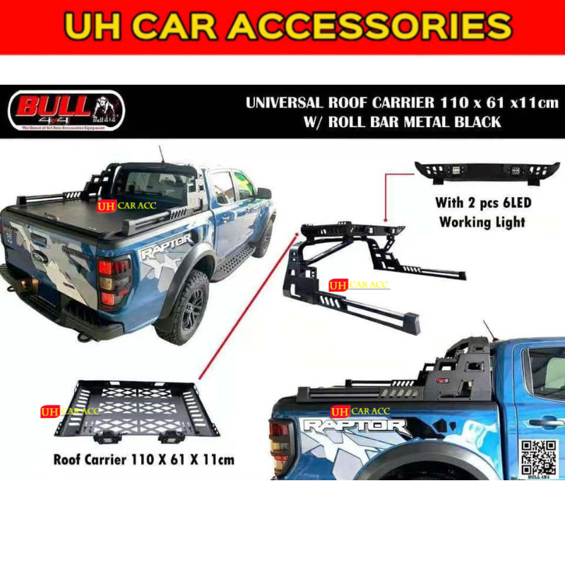 UNIVERSAL FORD RANGER T6 T7 T8 TRITON DMAX D40 NP300 HILUX ROGUE STEEL ...