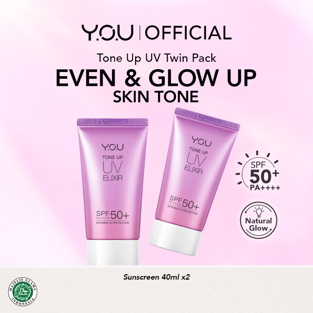YOU Tone Up UV Sunscreen SPF 50+ PA++++ Twin Pack UV Defense