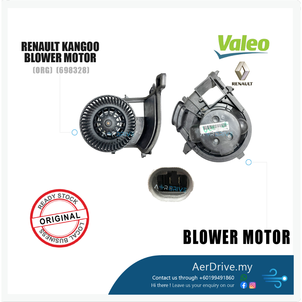 VALEO RENAULT KANGOO Blower Motor 698328 (ORG) | Shopee Malaysia
