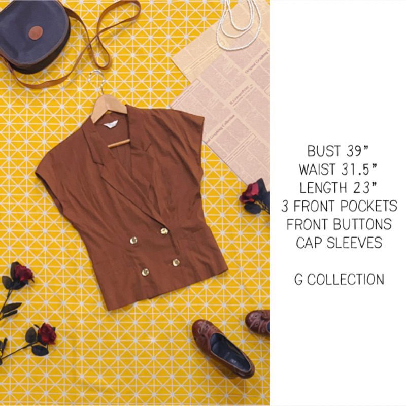 Vintage Chocolate Stripe Blazer main image 1
