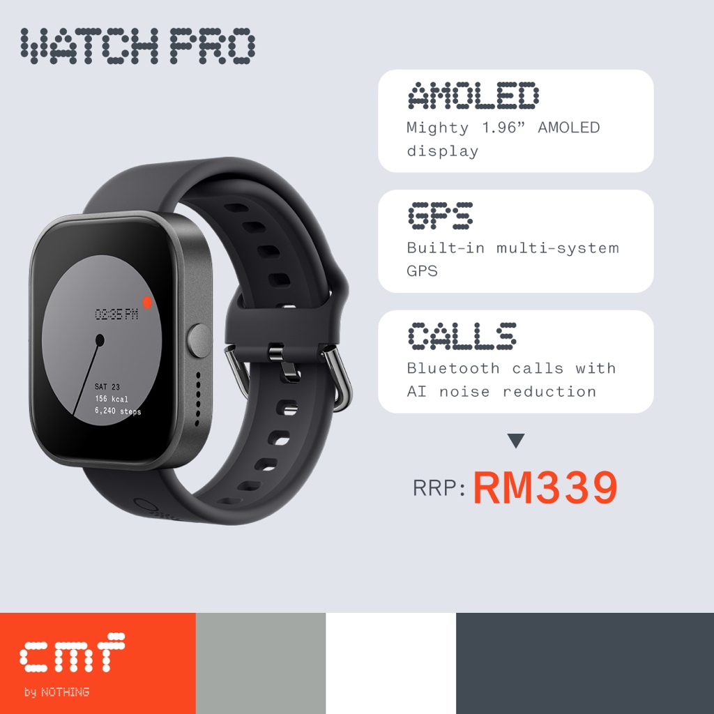 Nothing Watch Pro, Smartwatch by CMF