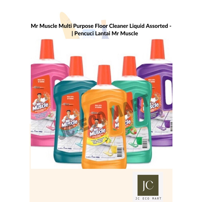Mr Muscle Multi Purpose Floor Cleaner Liquid Assorted - 1L | Pencuci ...