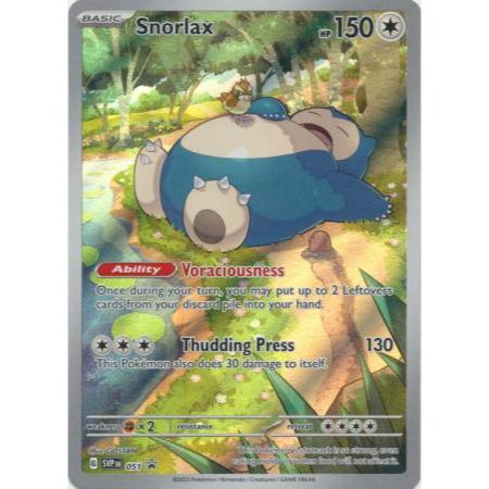 Pokemon tcg Snorlax 151 - SVP051 - Illustration Rare Promo Pokemon ...