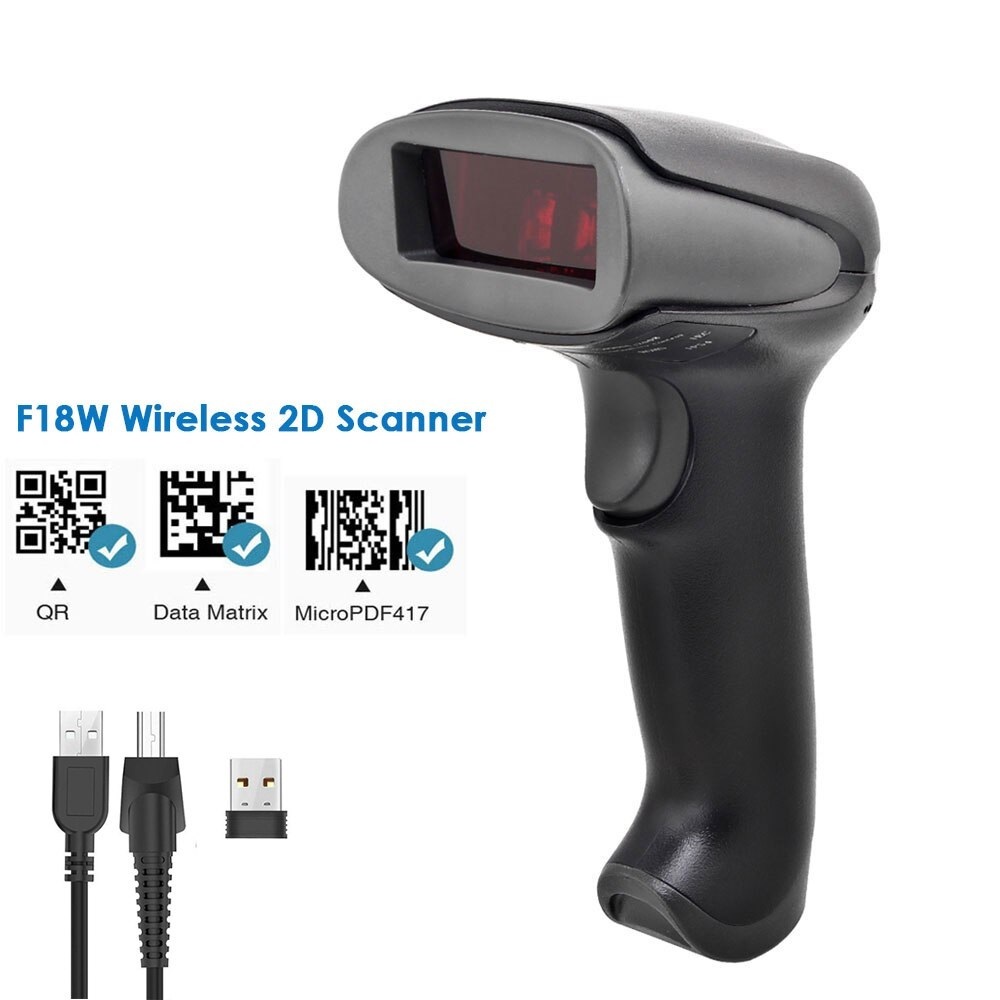 NETUM F18W 1D 2D QR CODE 2.4G WIRELESS BARCODE SCANNER | Shopee Malaysia