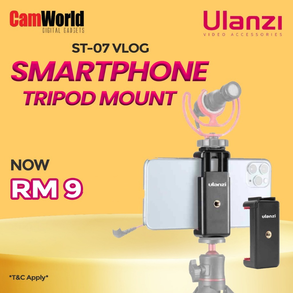 ULANZI ST-07 Supporto Per Smartphone Con Attacco A Slitta Fredda E Filettatura 1/4" - Per Vlogging E Fotografia Mobile - 3
