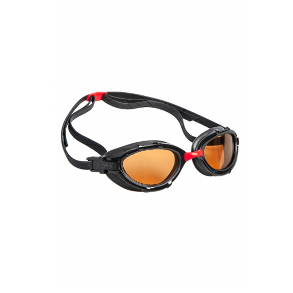 MADWAVE PERFORMANCE GOGGLES - TRIATHLON POLARIZE MIRROR (BLACK/RED ...