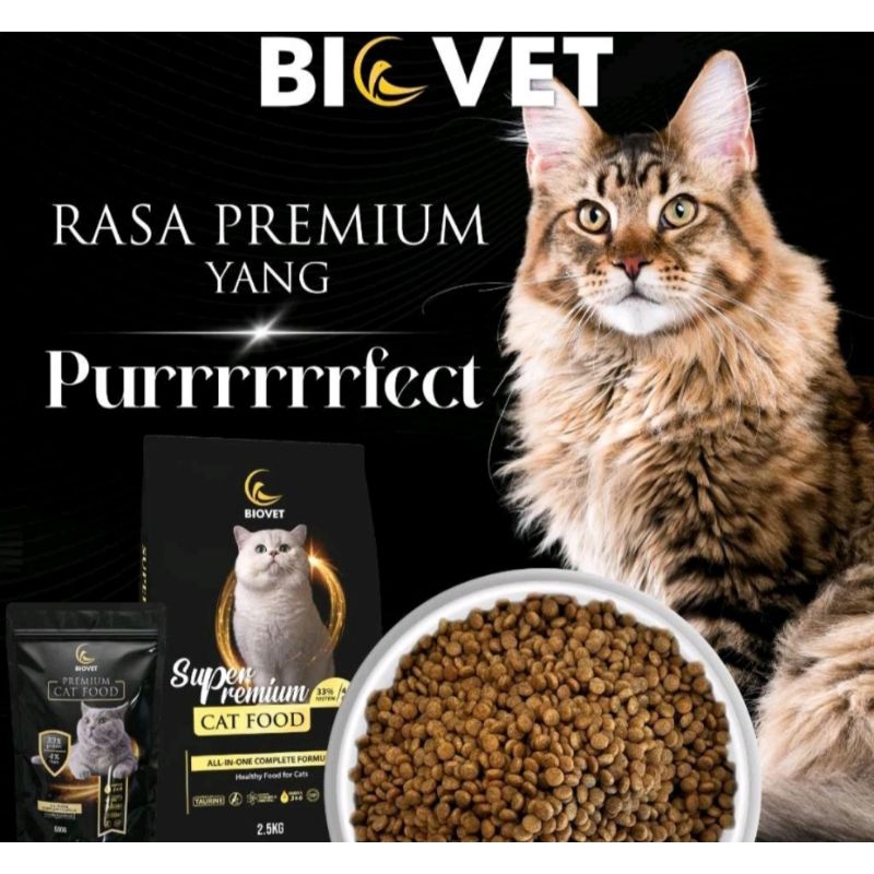 Biovet Super Premium Cat Food Makanan Kucing Sihat Gemuk Shopee Malaysia