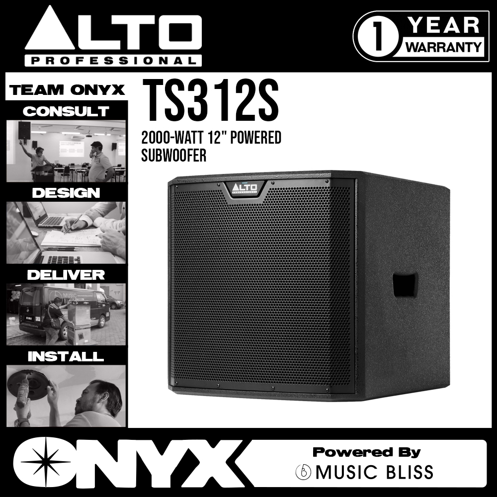 Alto TS312S 2000watt 12" Powered Subwoofer (TS312S / TS 312S) Shopee Malaysia