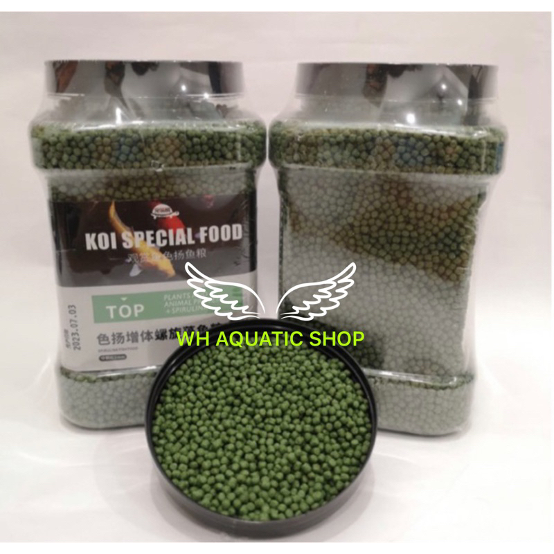 Image result for High Protein 42% - Floating Spirulina Koi Fish Pellet 2mm /高蛋白42% ...
