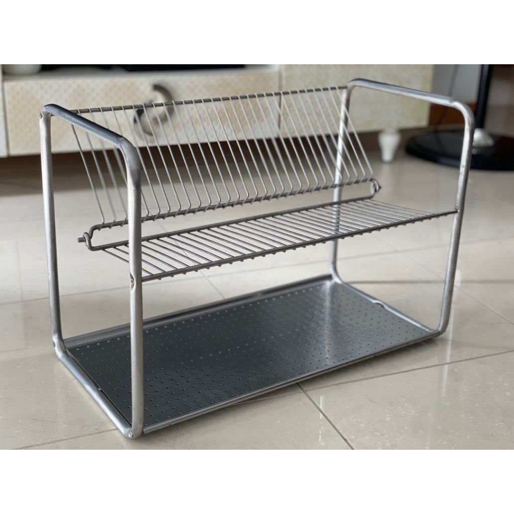 ORDNING Dish Drainer Stainless Steel Drying Racks Plates Bowls [STOCK