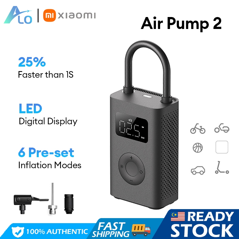 Xiaomi Electric Portable Air Pump 2 Smart Digital Tire Pressure