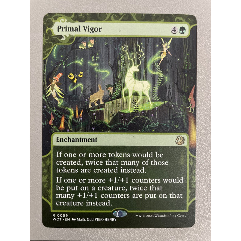 MTG:Wilds Of Eldraine (WOT) R0059 - Primal Vigor (Non Foil) | Shopee ...