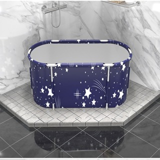 Portable Bathtub Folding Bath Bucket Thicken Shower Barrel Large