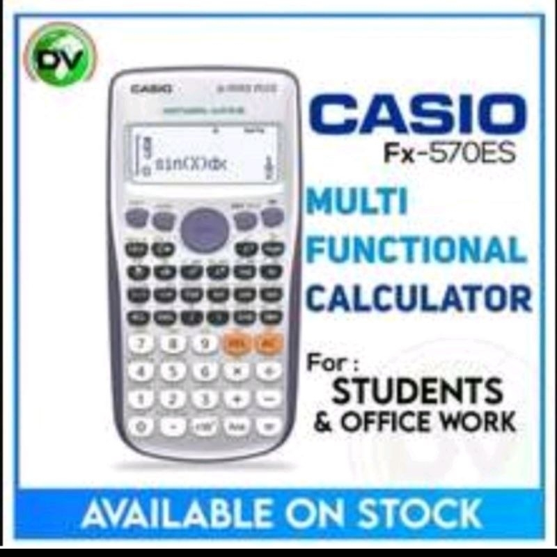 Casio FX-570ES Plus 2 Scientific Calculator - 417 Functions For School & University