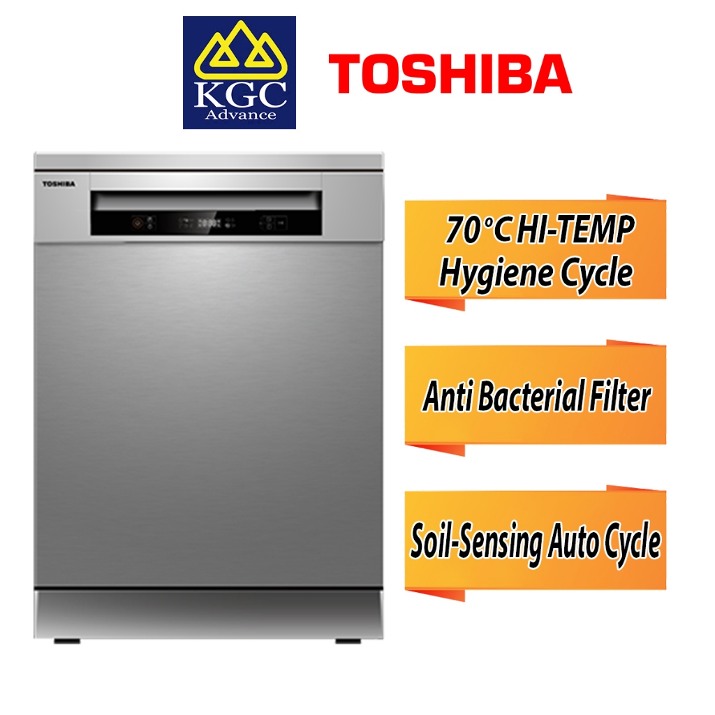 Toshiba Free Standing Dishwasher 14 Place Setting With Dual Wash Zone