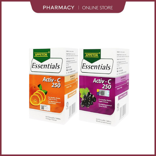 [CLEARANCE SALE EXP 01/2025] APPETON ESSENTIALS ACTIV-C 250MG 60'S ...