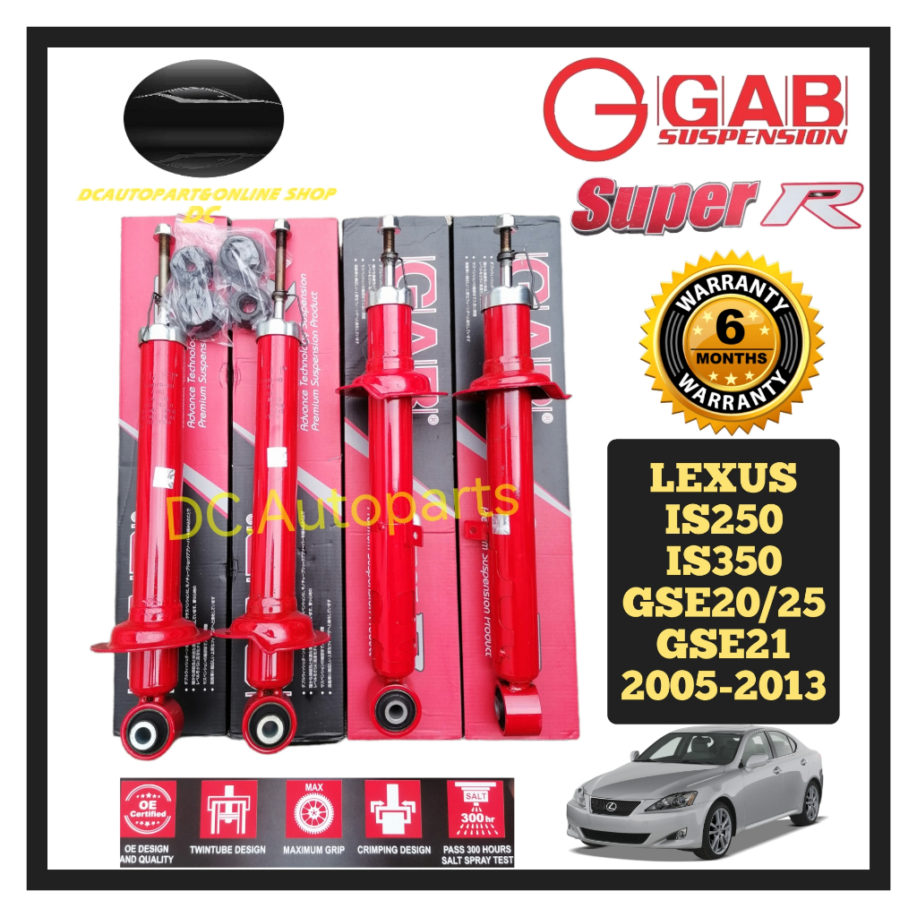 ORIGINAL GAB SUPER-R LEXUS IS250 IS350 2.5 3.5 GSE20 GSE25 SGE21 2006 ...