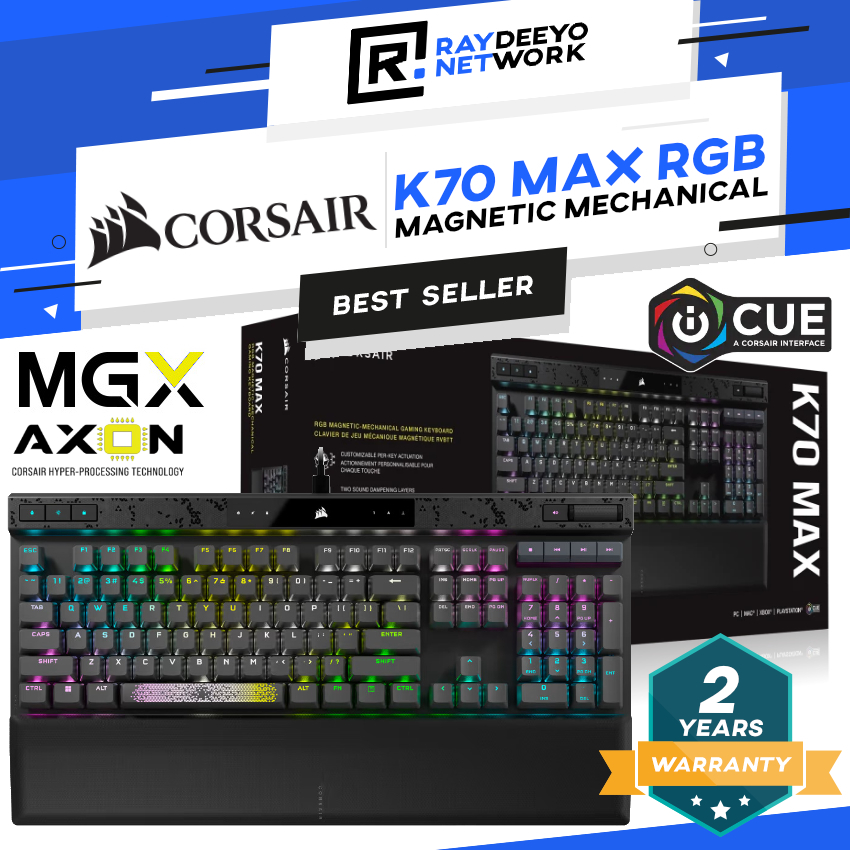 Corsair K70 MAX RGB Mechanical Gaming Keyboard [Full Size