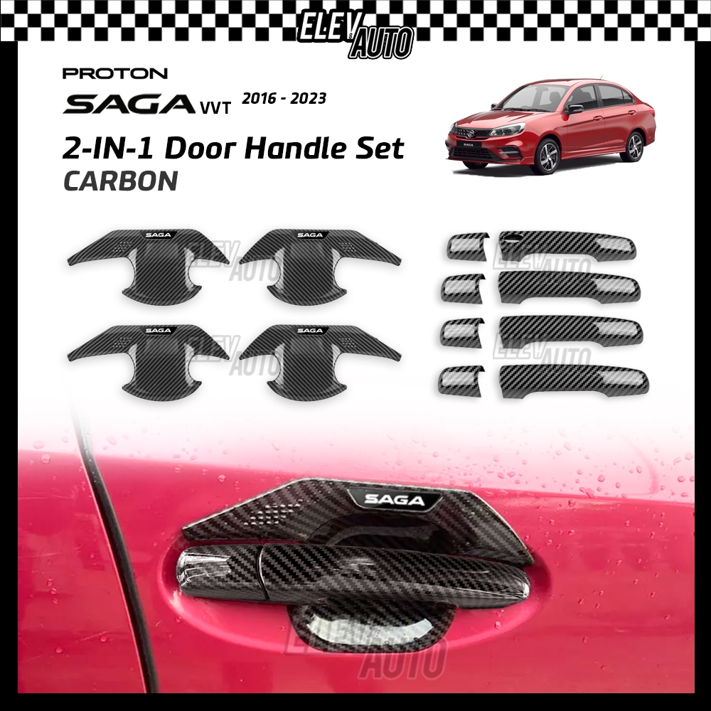 Proton Saga VVT 2016 - 2023 SPORTIVO CARBON Door Handle Set Bowl Cover